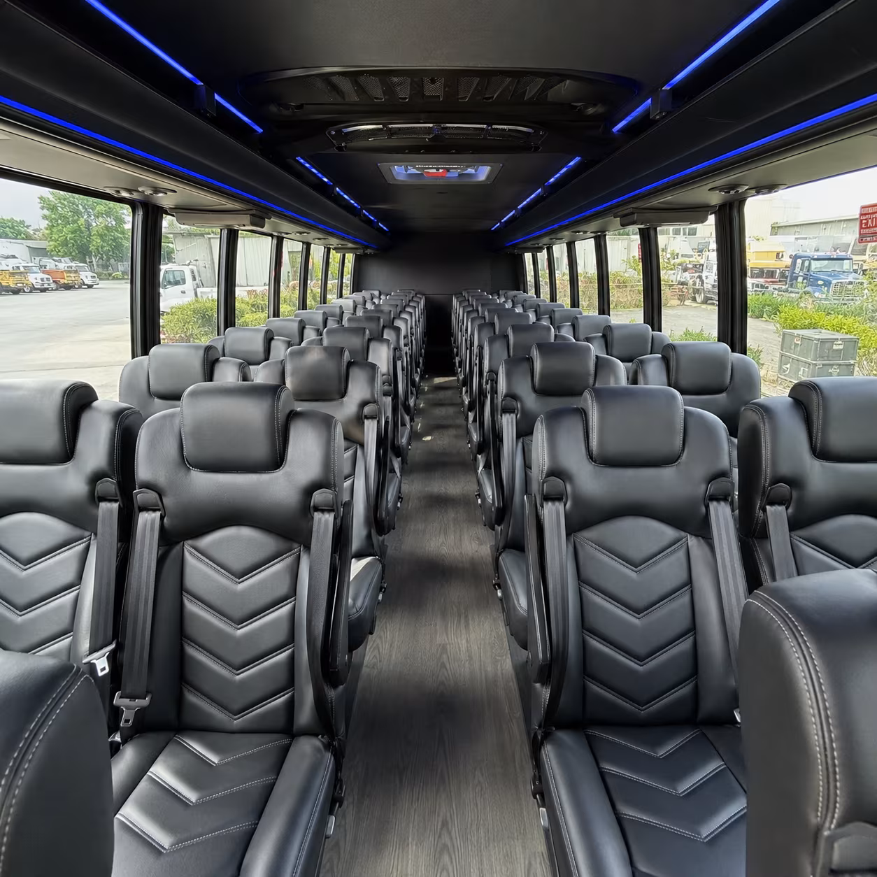 28 passenger minibus inside