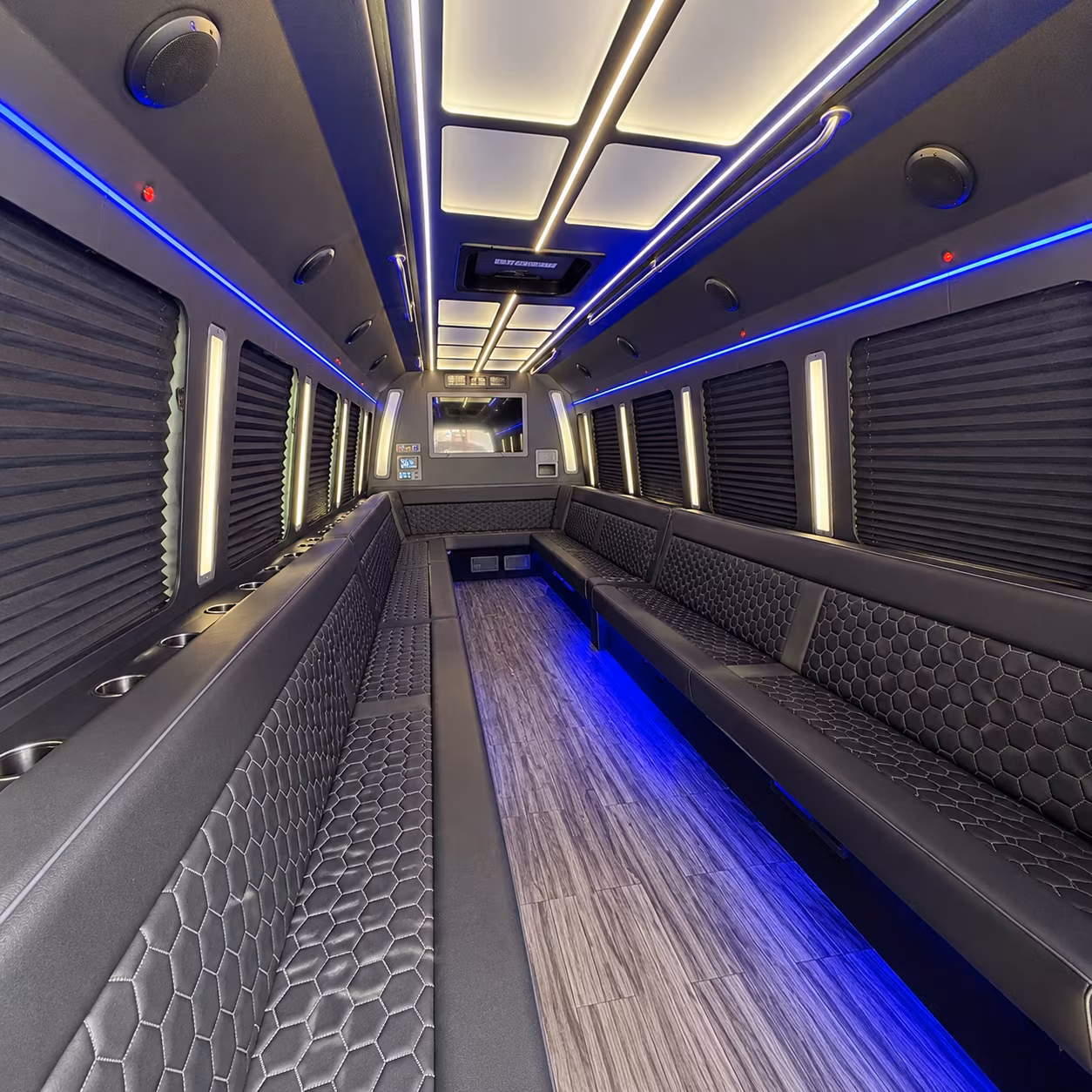 nashville 30 passenger party bus interior