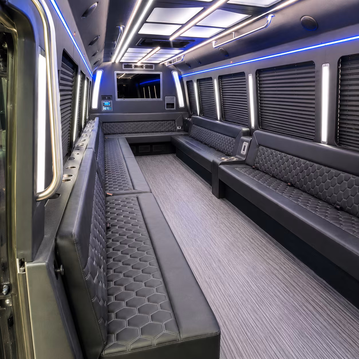 nashville 40 passenger party bus interior