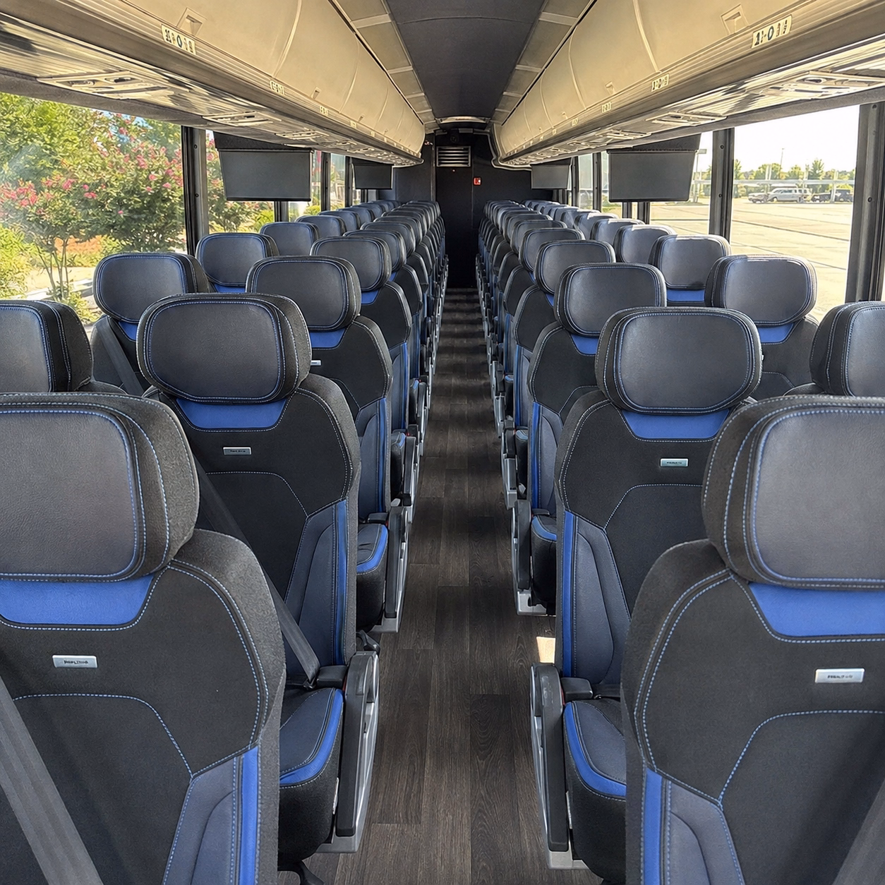 nashville charter bus rental interior