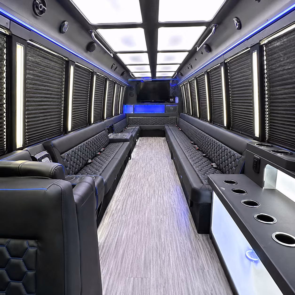 nashville party bus rental interior